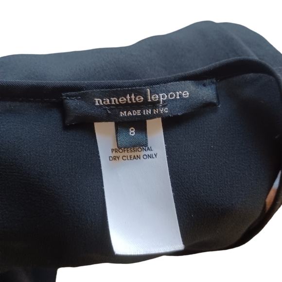 Nanette Lepore Womens Sleeveless Black Jumpsuit Stretchy With Pockets Size 8 - Picture 7 of 7